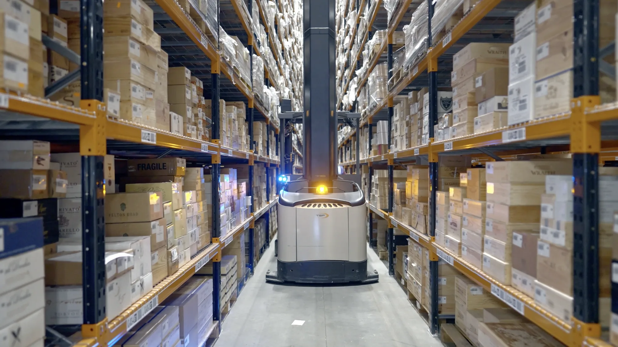 Wine held in an approved bonded warehouse