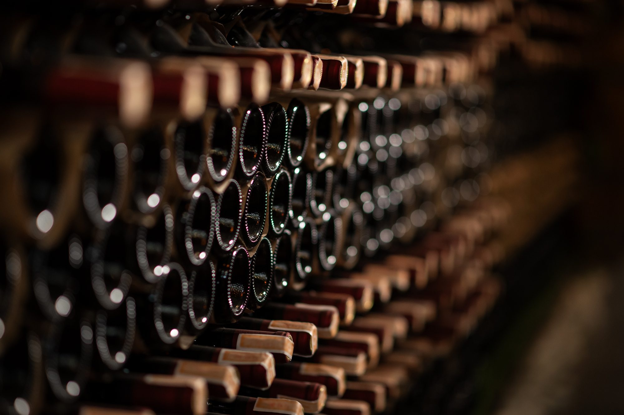 Fine wine held in a cellar as an asset